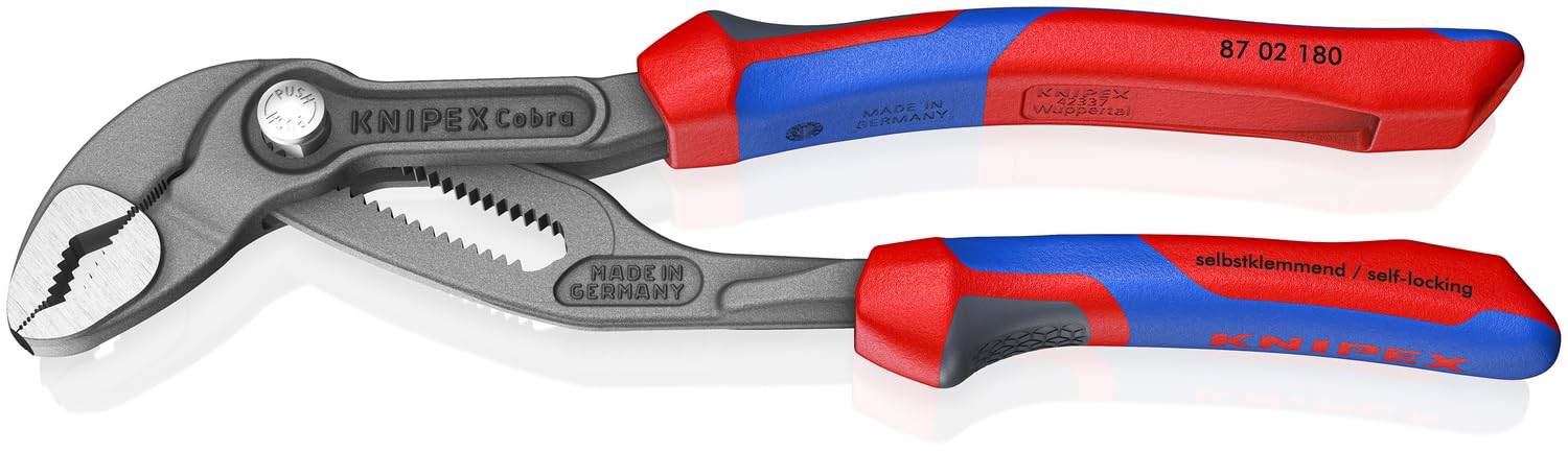 Knipex 8702180 7-/14-Inch Cobra Pliers - Comfort Grip - Knipex